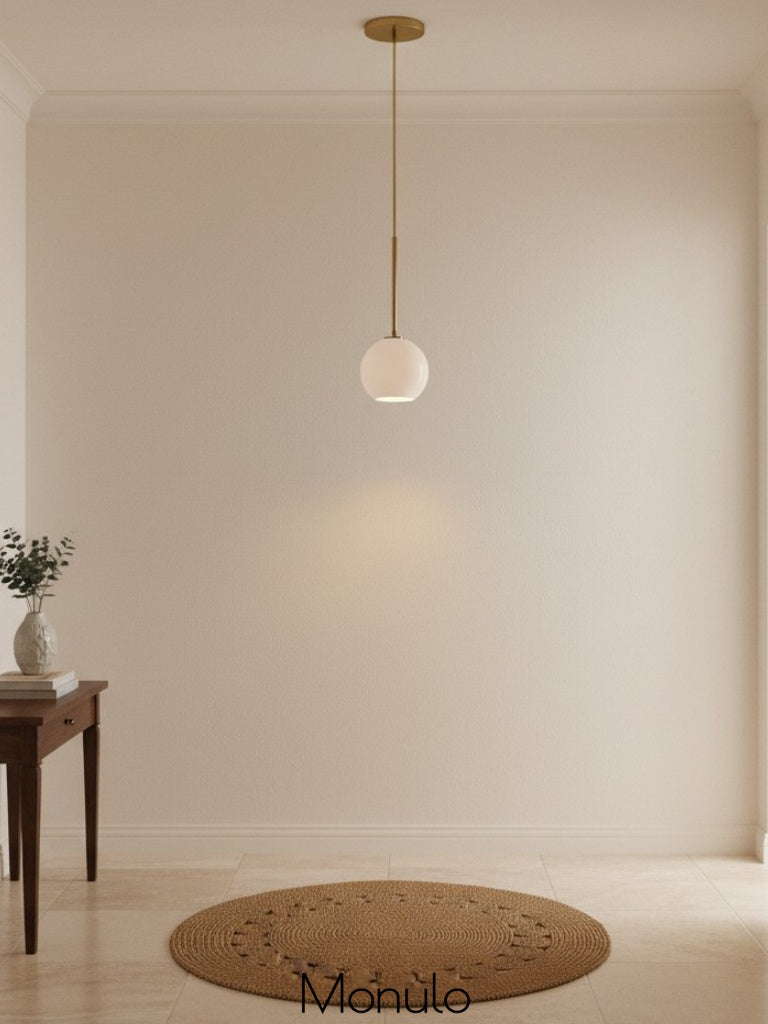 Selvion Glass Globe Pendant Light - Contemporary Glass Ball Style