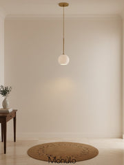 Selvion Glass Globe Pendant Light - Contemporary Glass Ball Style