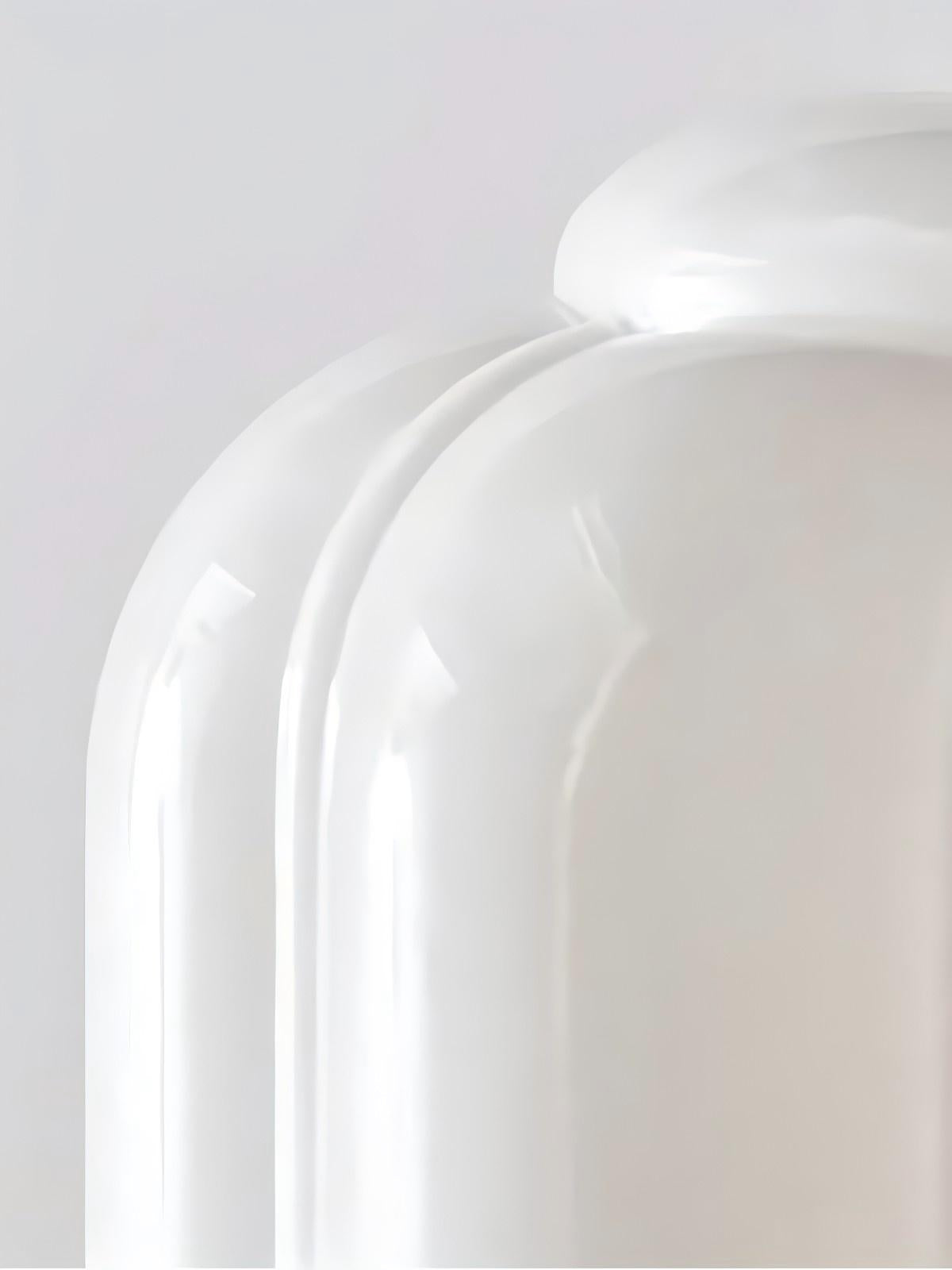 Vintage Milk Glass Semi Flush Mount Eloise Pendant Light