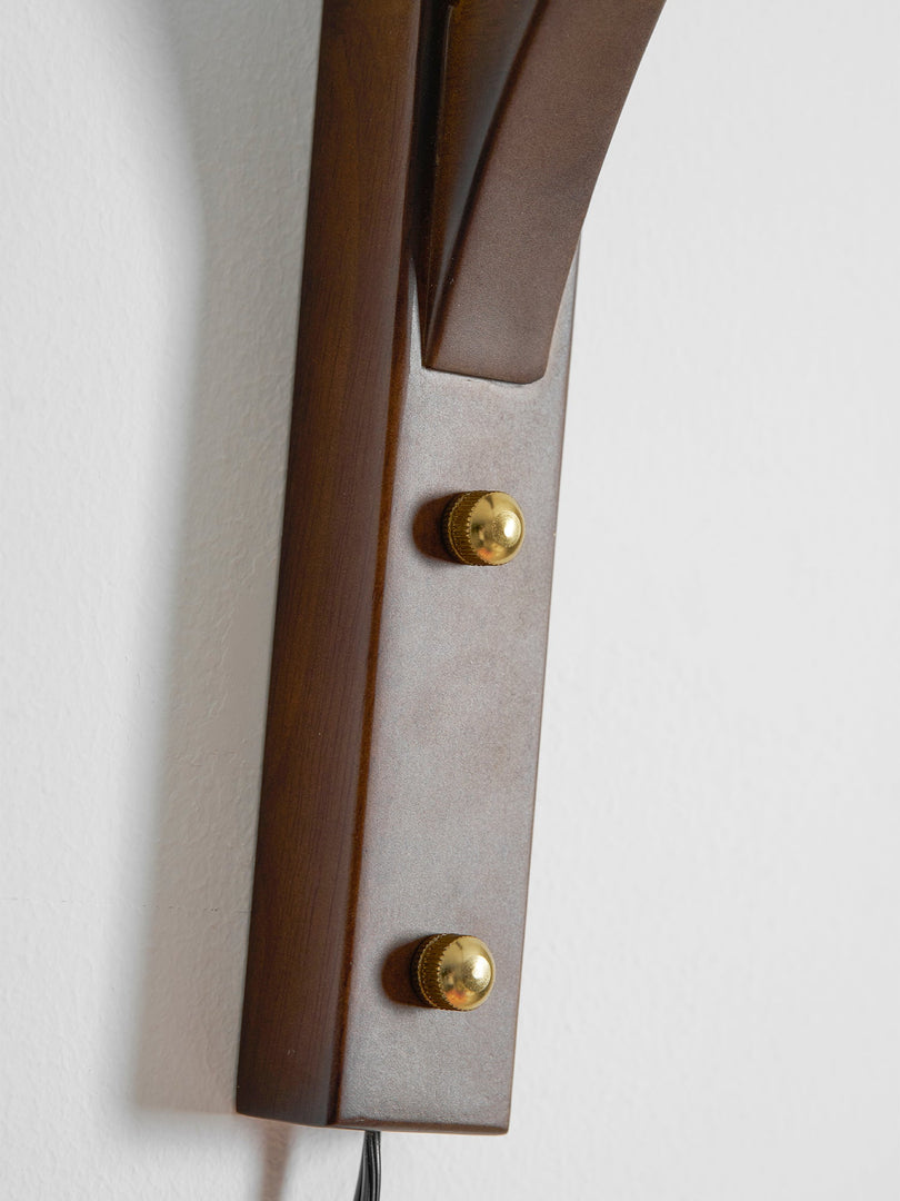 Pink Petal Stained-Glass Plug-In Wall Sconce product view
