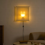 Cargar imagen en el visor de la Galería, Washi Paper Screen Plug-In Wall Sconce product view