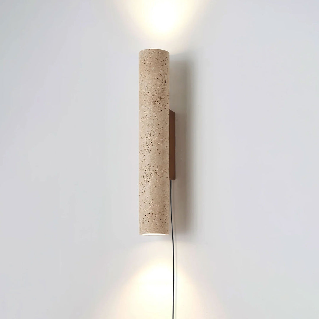 Solis Column Walnut Wood Plug-In Wall Light - product image 7