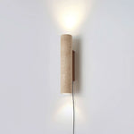 Cargar imagen en el visor de la Galería, Solis Column Walnut Wood Plug-In Wall Light - product image 9