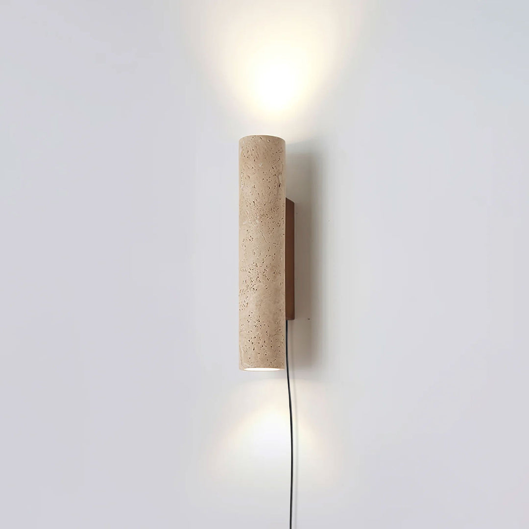 Solis Column Walnut Wood Plug-In Wall Light - product image 9