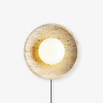 Bild in Gallery-Viewer laden, Stone Eclipse Plug-In Wall Light with Inline Switch - product image 1