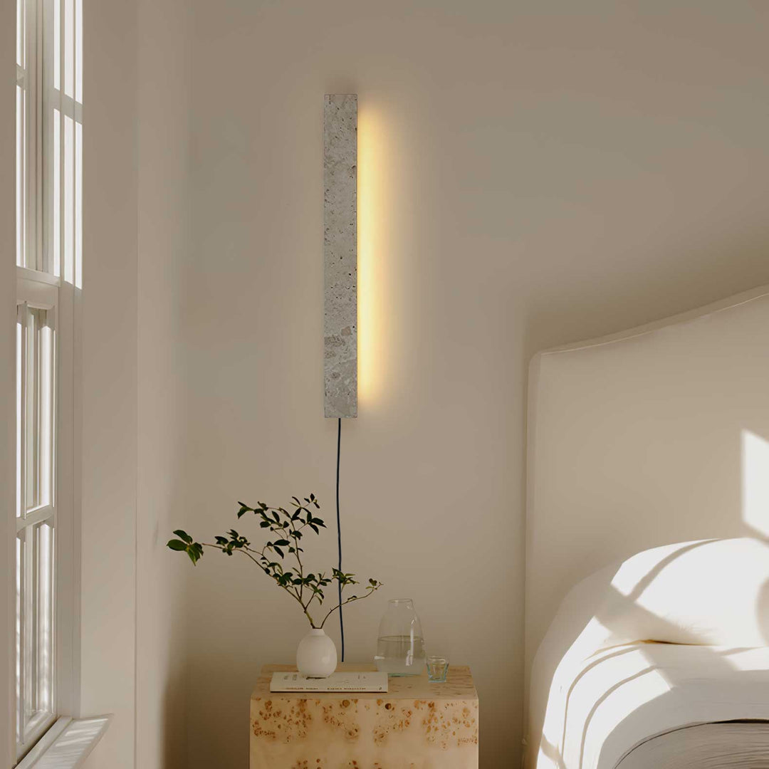 Stravik Travertine Plug-In Wall Light - product image 5