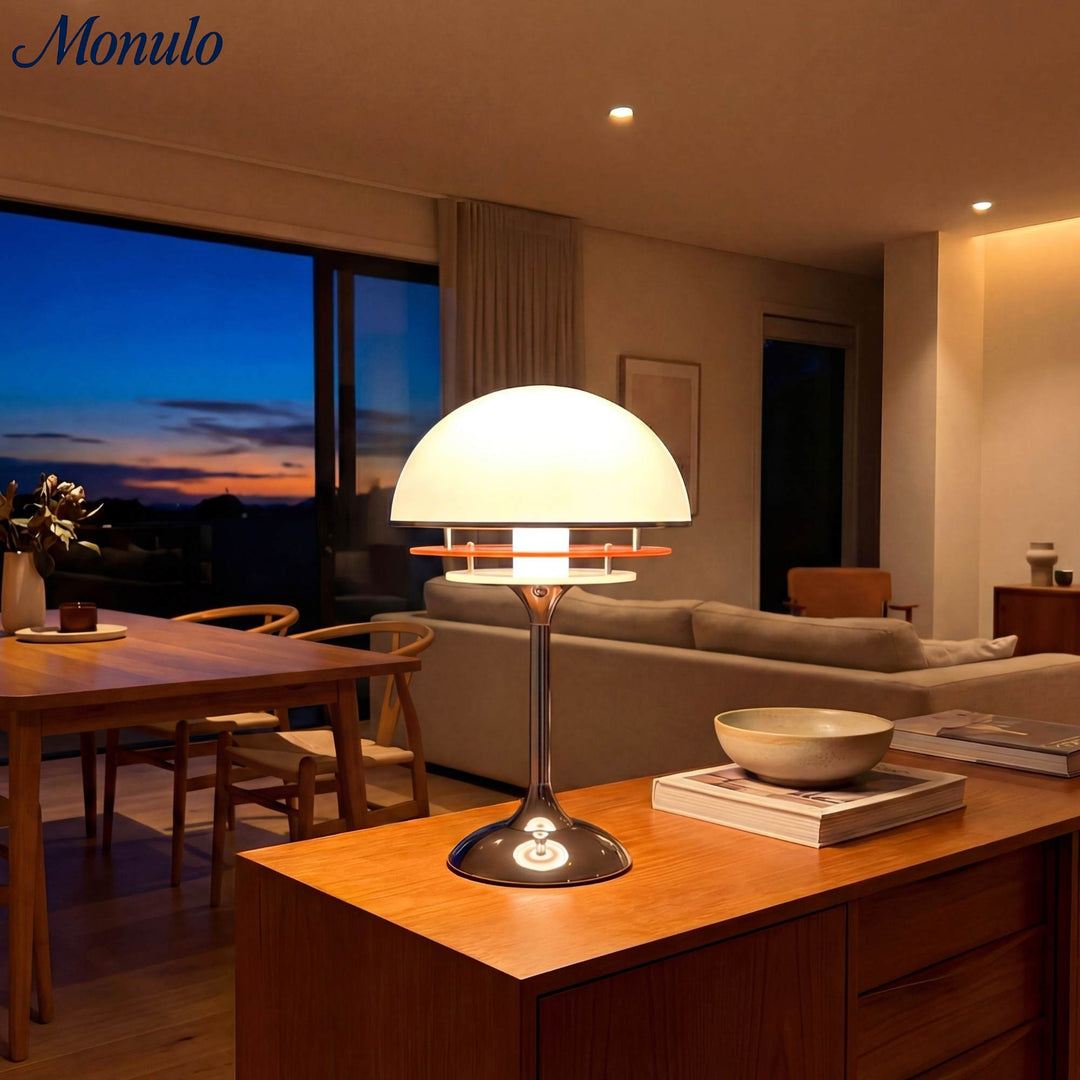 Sunset Bauhaus Vintage Stil Acryl Sonnenuntergang Tischlampe - AFTERGLOW S2