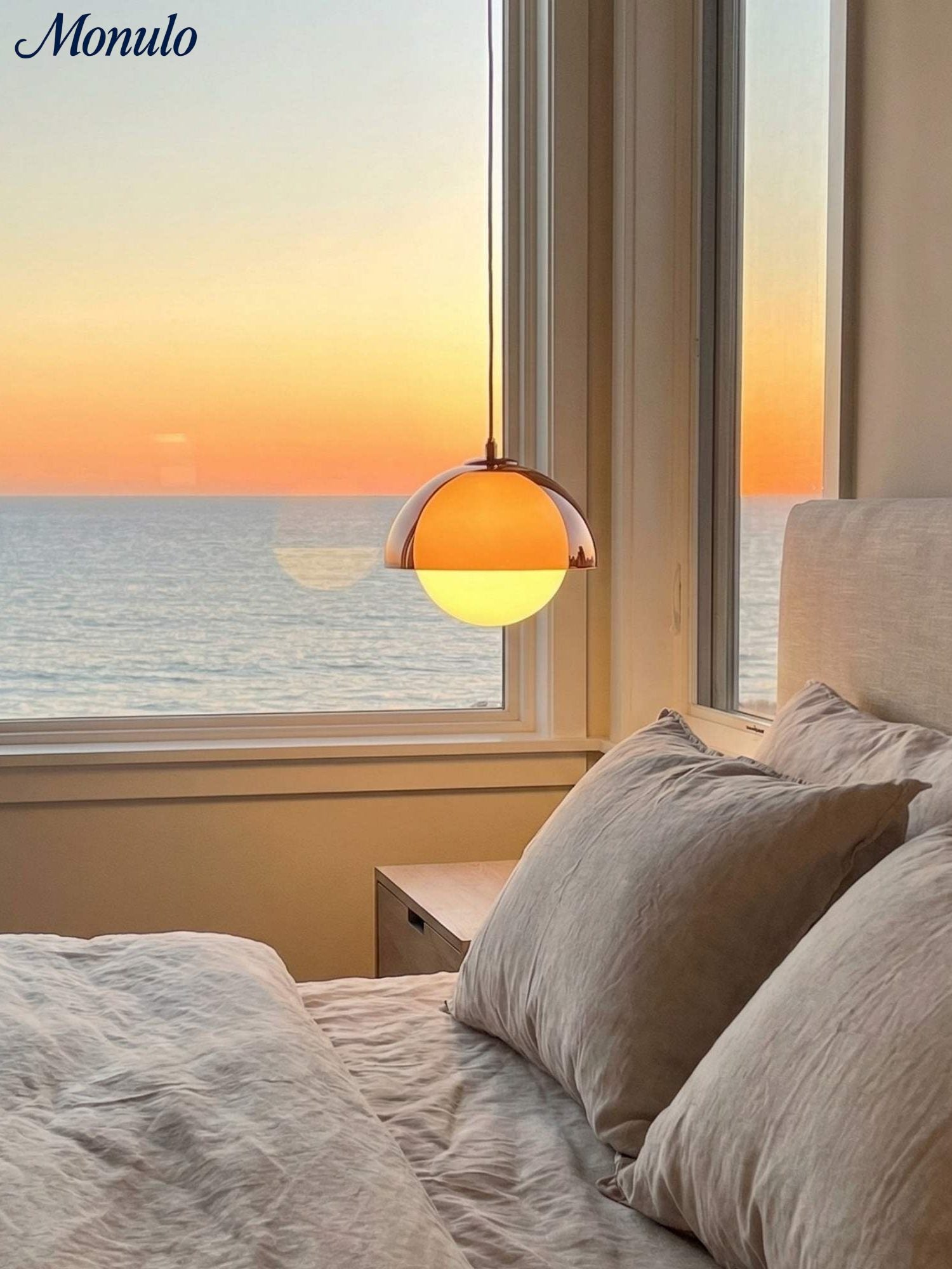 Sunset Afterglow Vintage Pendelleuchte Dekorative Ambient-Pendelleuchte für Schlafzimmer und Leseecke