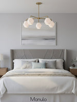 Load image into Gallery viewer, Talvior Faceted Glass Chandelier - Modern 5 Light Glass Lighting
