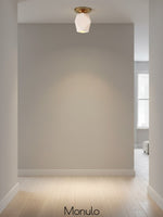 Load image into Gallery viewer, Talvior Geometry Glass Ceiling Light - Faceted Glass Flush Mount Style
