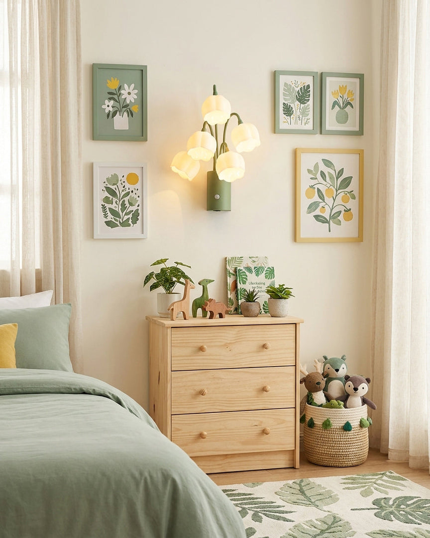 Bell-Flower Rechargeable Motion Sensor Wall Sconce - product view 8