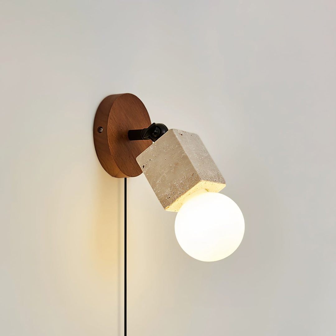 Versa Stone Directional Plug-In Wall Light with Inline Switch - product image 6