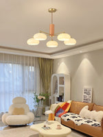 Load image into Gallery viewer, Medieval Log Style Vintage Glass Chandelier
