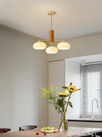 Load image into Gallery viewer, Medieval Log Style Vintage Glass Chandelier
