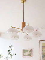 Load image into Gallery viewer, Medieval Log Style Vintage Glass Chandelier
