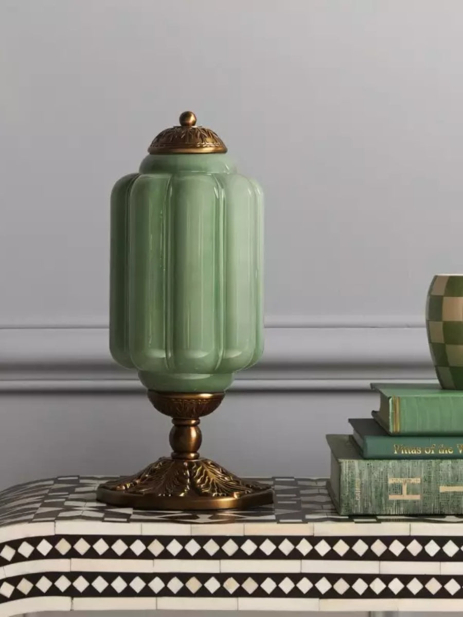 Vintage Glas Eloise Tischlampe