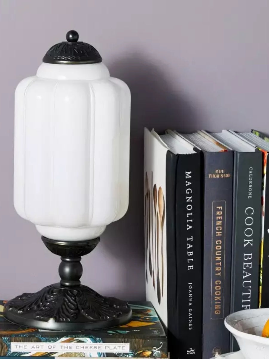 Vintage Glas Eloise Tischlampe