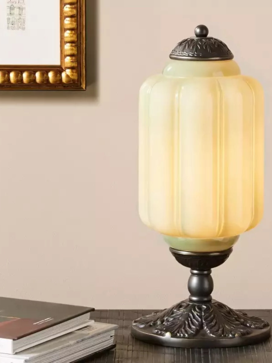 Vintage Glas Eloise Tischlampe
