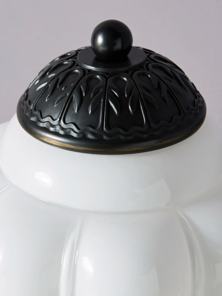Vintage Glas Eloise Tischlampe