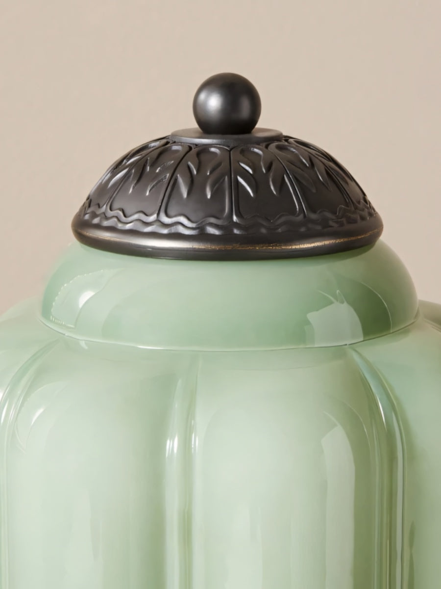 Vintage Glas Eloise Tischlampe