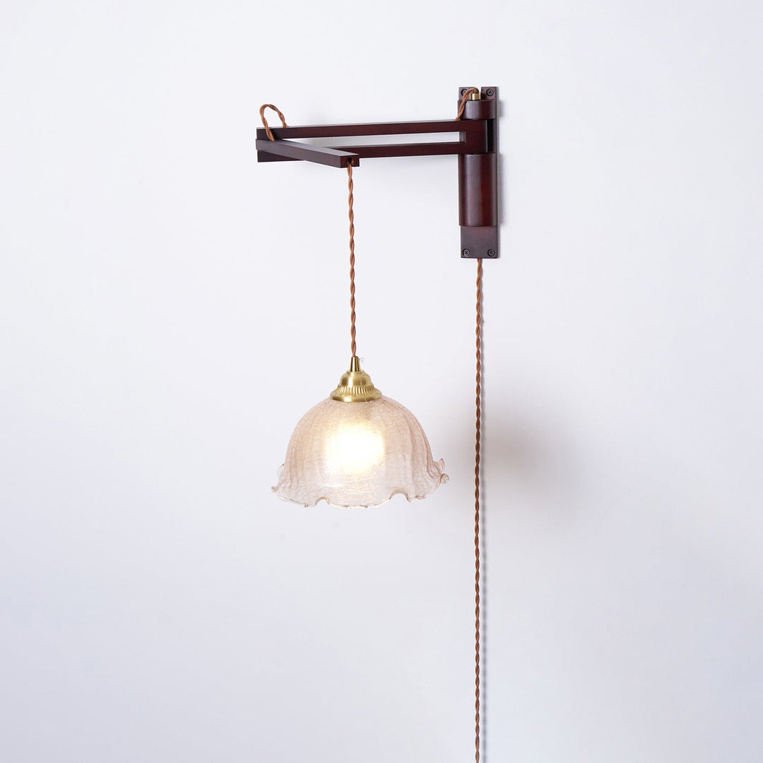Five-Style Vintage Glass Plug-In Wall Lamp product view