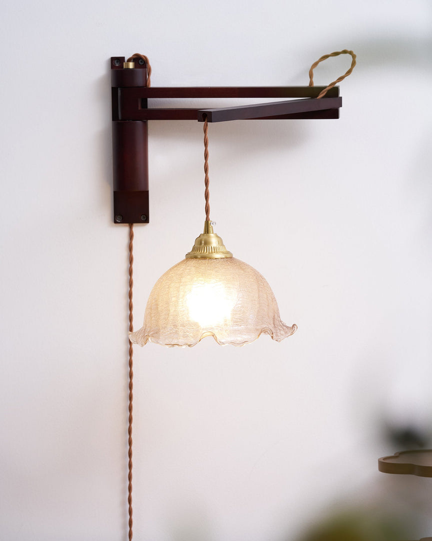 Five-Style Vintage Glass Plug-In Wall Lamp product view