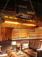 Charger l&#39;image dans la visionneuse de galerie, Lustre Loft Vintage - Steampunk Industriel
