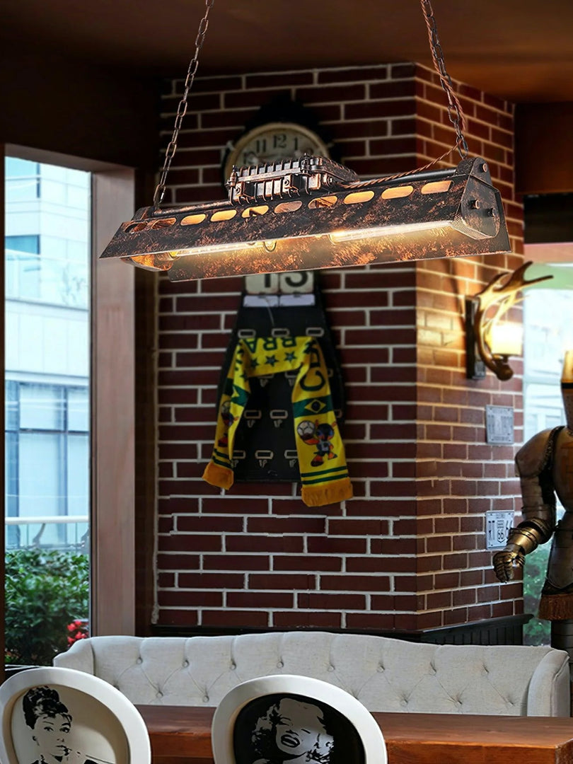Lustre Loft Vintage - Steampunk Industriel