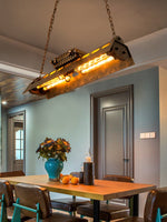Charger l&#39;image dans la visionneuse de galerie, Lustre Loft Vintage - Steampunk Industriel
