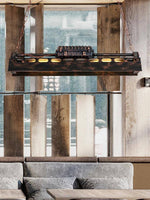 Charger l&#39;image dans la visionneuse de galerie, Lustre Loft Vintage - Steampunk Industriel
