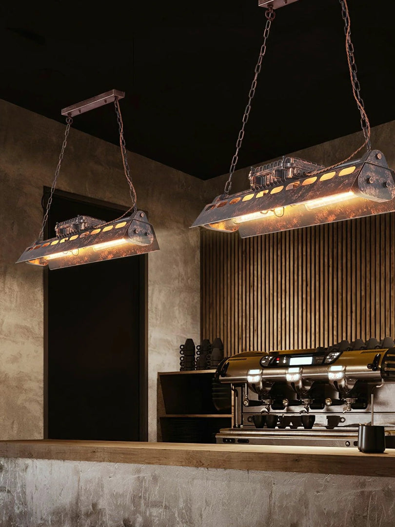Lustre Loft Vintage - Steampunk Industriel