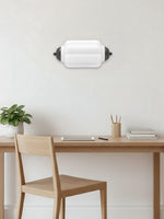 Load image into Gallery viewer, Vintage Milk Glass Flush Eloise Wall Sconce for Bedside Hallway
