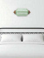 Load image into Gallery viewer, Vintage Milk Glass Flush Eloise Wall Sconce for Bedside Hallway
