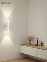 Load image into Gallery viewer, Voro Modern Led Sconce – Elegant Light Rods Design For Bathroom

