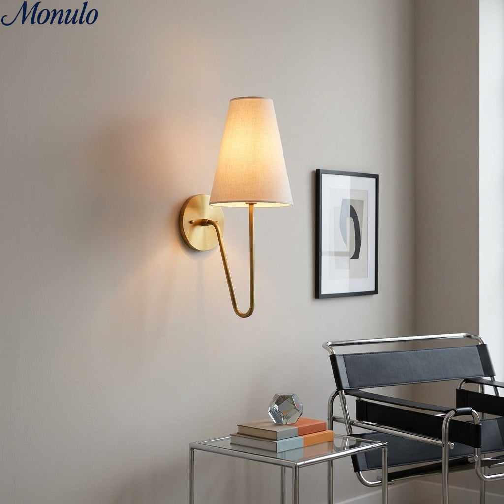 Organische Glas-Scoop-Wandlampe – Minimalistische Moderne Dekorative Ambient-Wandleuchte für Wohnzimmer