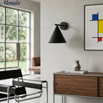 Bild in Gallery-Viewer laden, Skulpturale Kegel-Wandlampe – Retro-inspirierte Minimalistische Dekorative Ambientebeleuchtung für Wohnzimmer