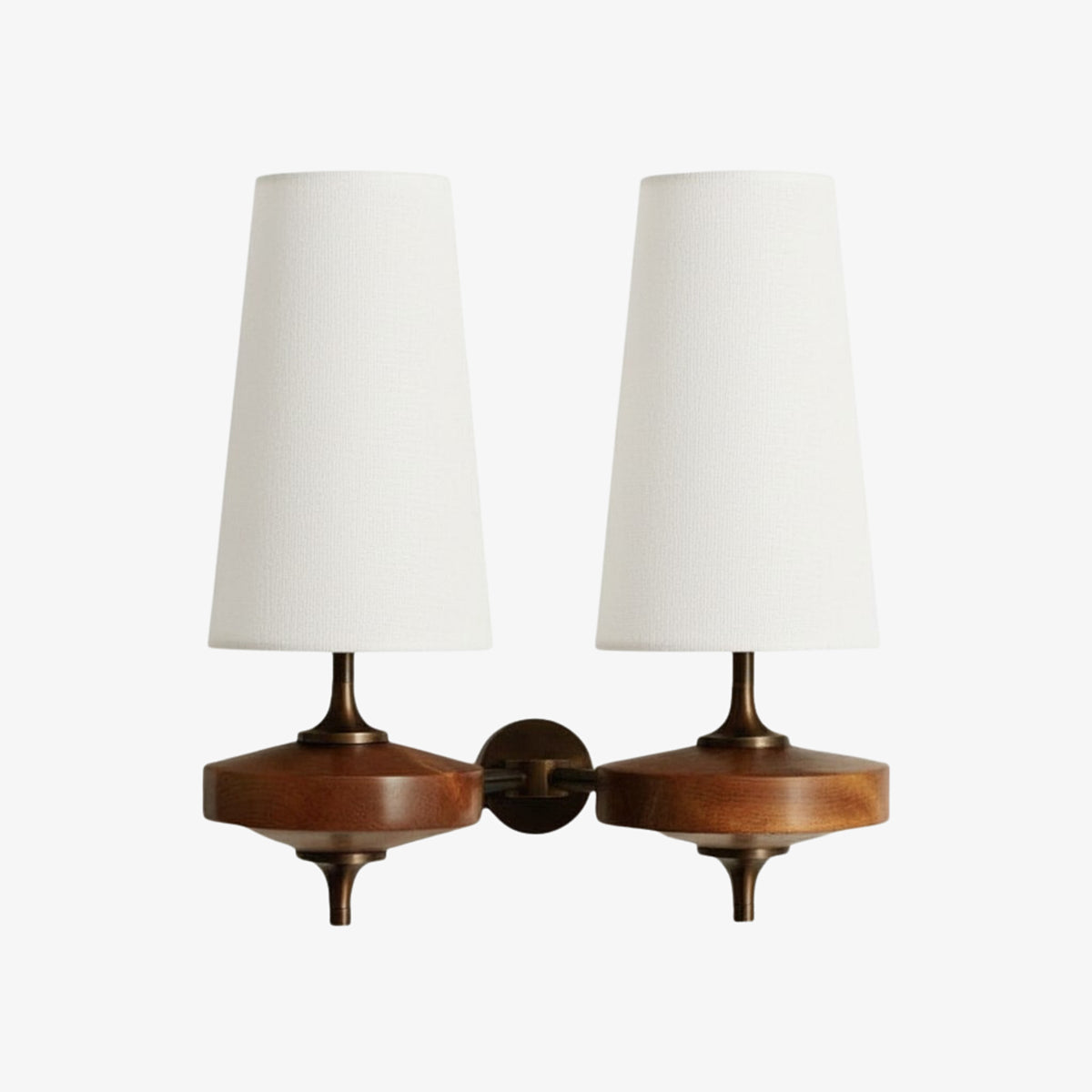 Rowan Retro Stoffschirm Wandleuchte – Klassische Stoffbeleuchtung für Schlafzimmer