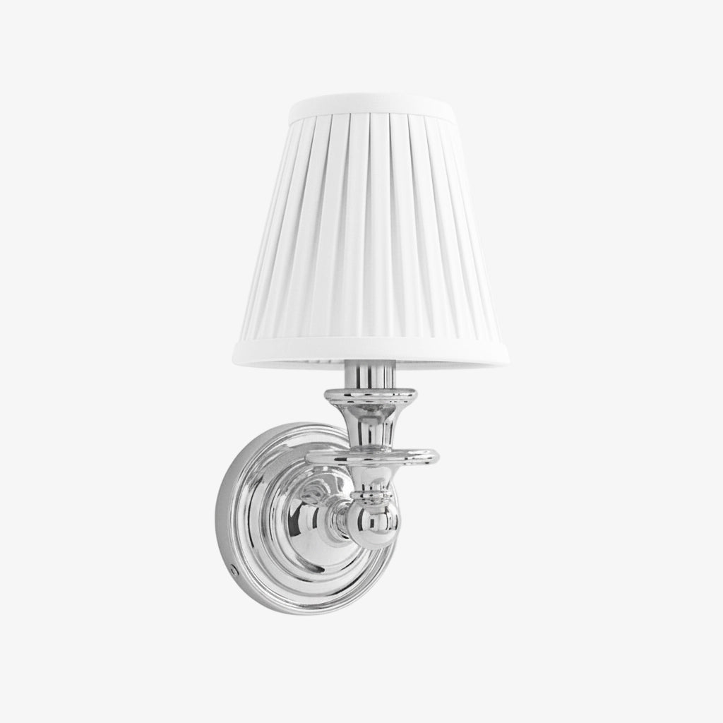 Rowan Drum Shade Wandlampe – Stoff-Wandleuchte für gemütliche Landhausbeleuchtung