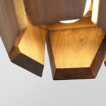 Cargar imagen en el visor de la Galería, Faceted Walnut and Brass Plug-In Wall Lamp product view 20