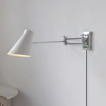 Load image into Gallery viewer, Adjustable Cone Shade Plug-In Wall Lamp product view