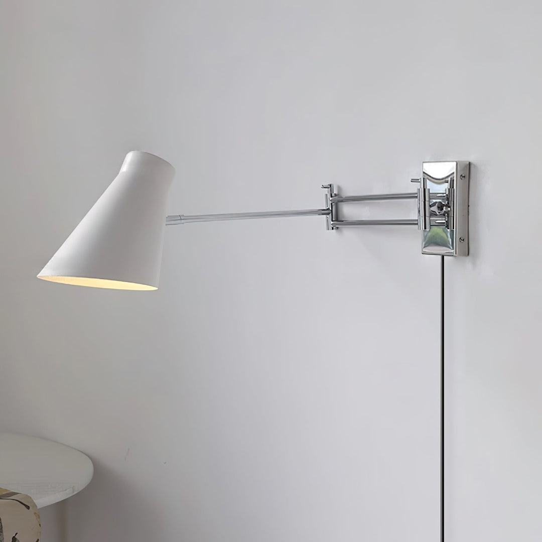Adjustable Cone Shade Plug-In Wall Lamp product view
