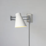 Load image into Gallery viewer, Adjustable Cone Shade Plug-In Wall Lamp product view