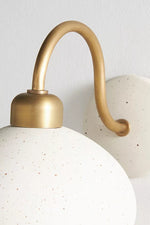Load image into Gallery viewer, Radiica Ceramic Dome Sconce - Nordic Speckled Wall Light For Bedroom
