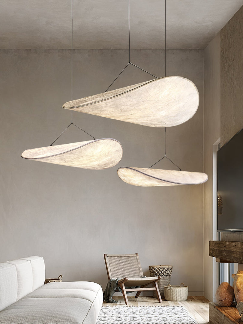 Cloudlike Mulberry Silk Plug-In Pendant Light