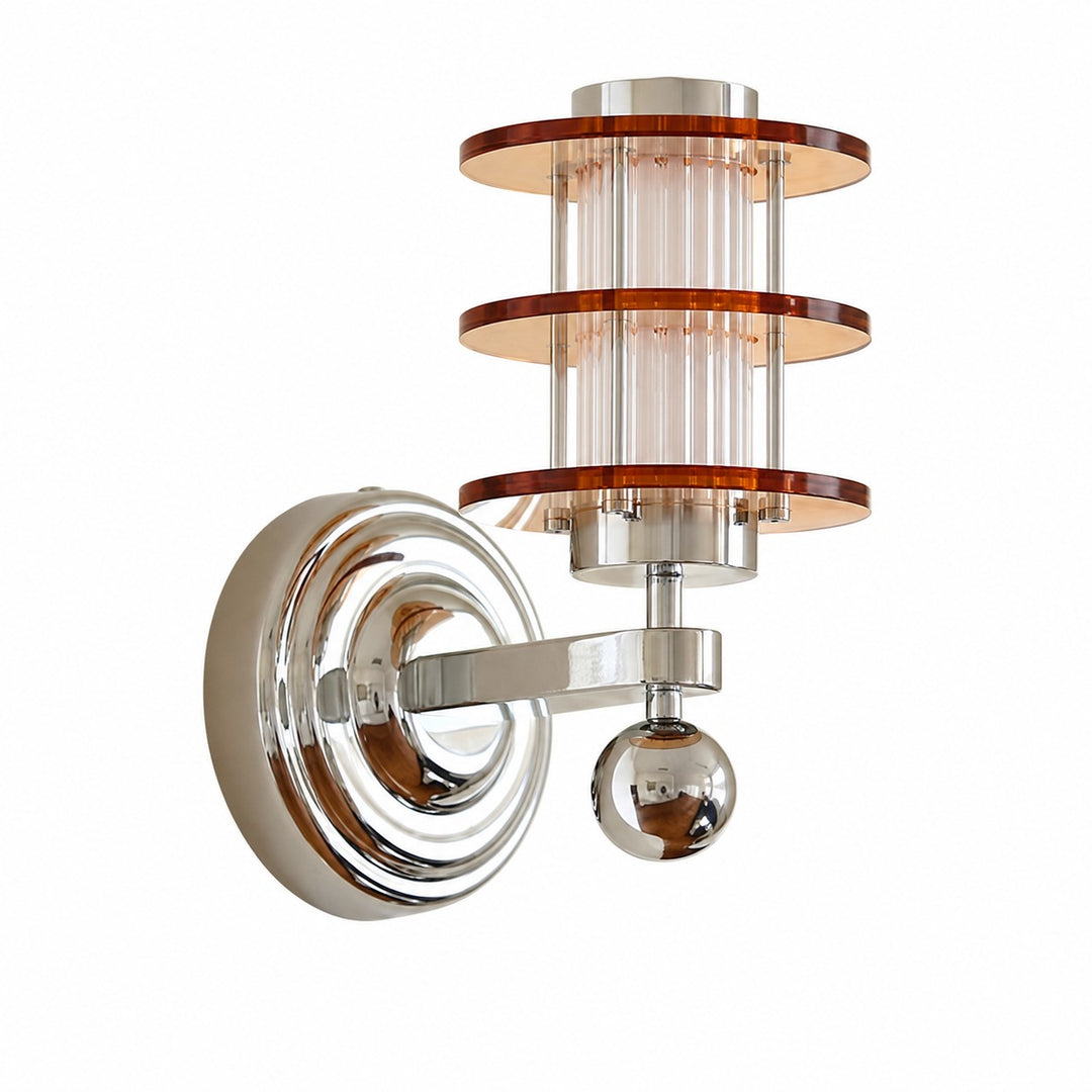 Bauhaus Ribbed Acrylic LED Wall Sconce