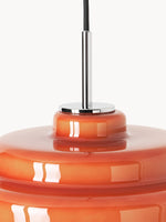 Load image into Gallery viewer, Koloro Modern Art-Inspired Curved Glass Pendant Fixture - Transitional Style Lighting for Living Spaces
