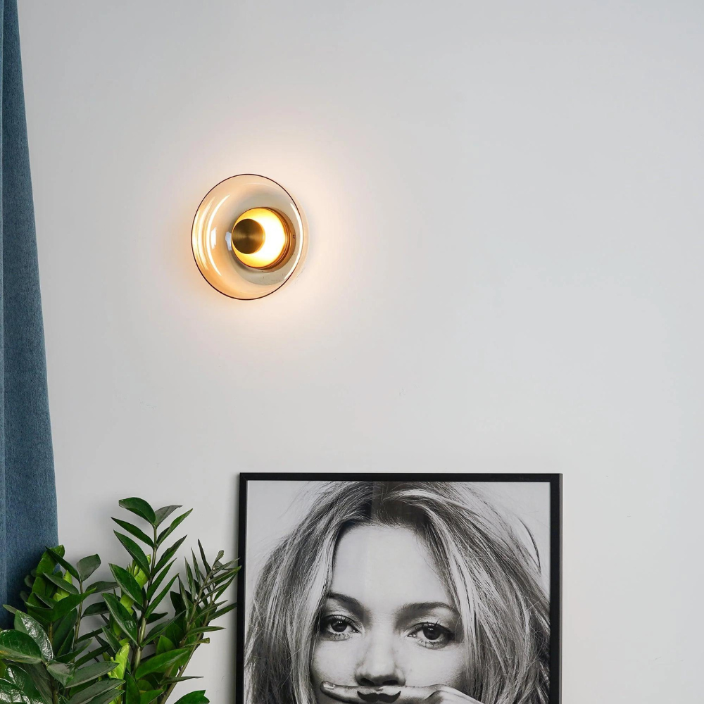 Das Schimmernde Leuchten Premium Minimalistische Messing-Wandleuchte