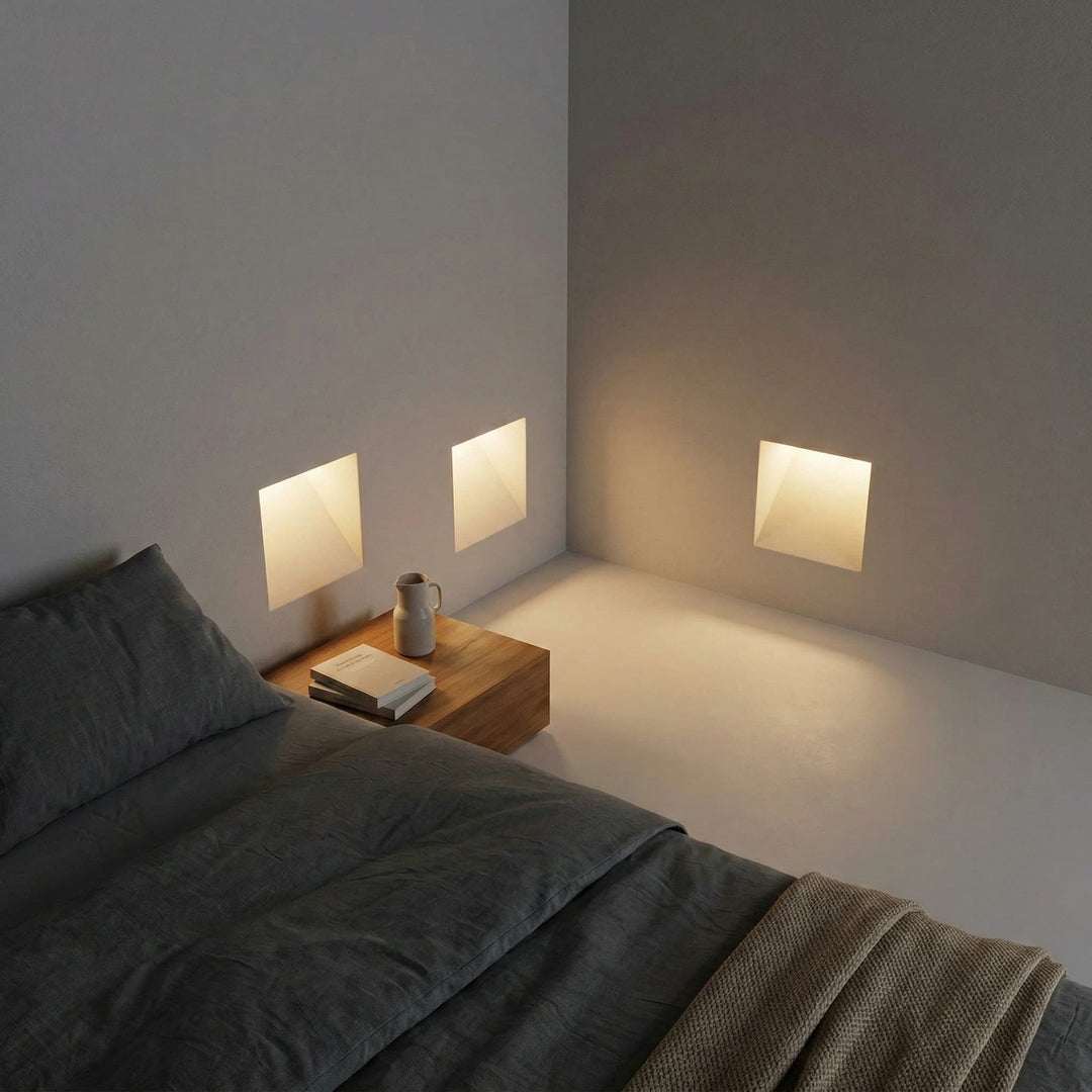 Applique murale LED à capteur Stary – Lampe d’escalier encastrée sans cadre pour couloir