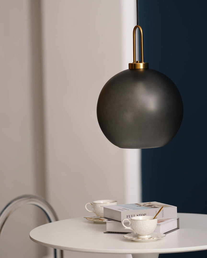 Copper-Plated Glass Plug-In Swag Pendant