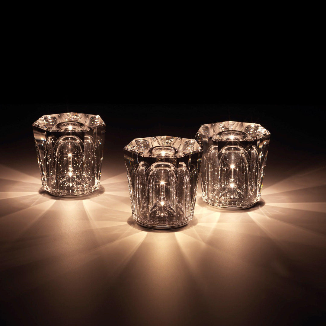 Lampe de table en cristal diamant (batterie intégrée)